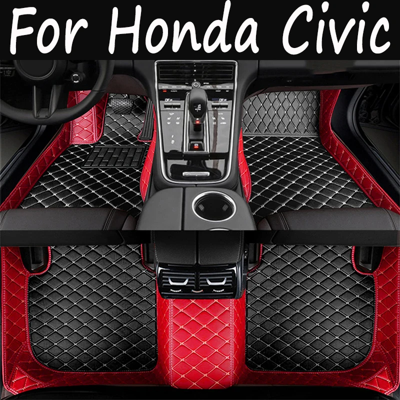 

Автомобильные коврики на заказ для Honda Civic 2012, 2013, 2014, 2015, автомобильные подкладки для ног, аксессуары для интерьера