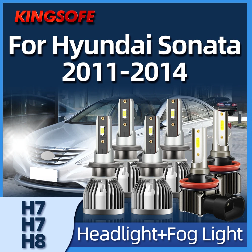 

Roadsun 26000LM H7 LED H8 Light Headlight Fog Lamp 6000K Fit For Hyundai Sonata 2011 2012 2013 2014