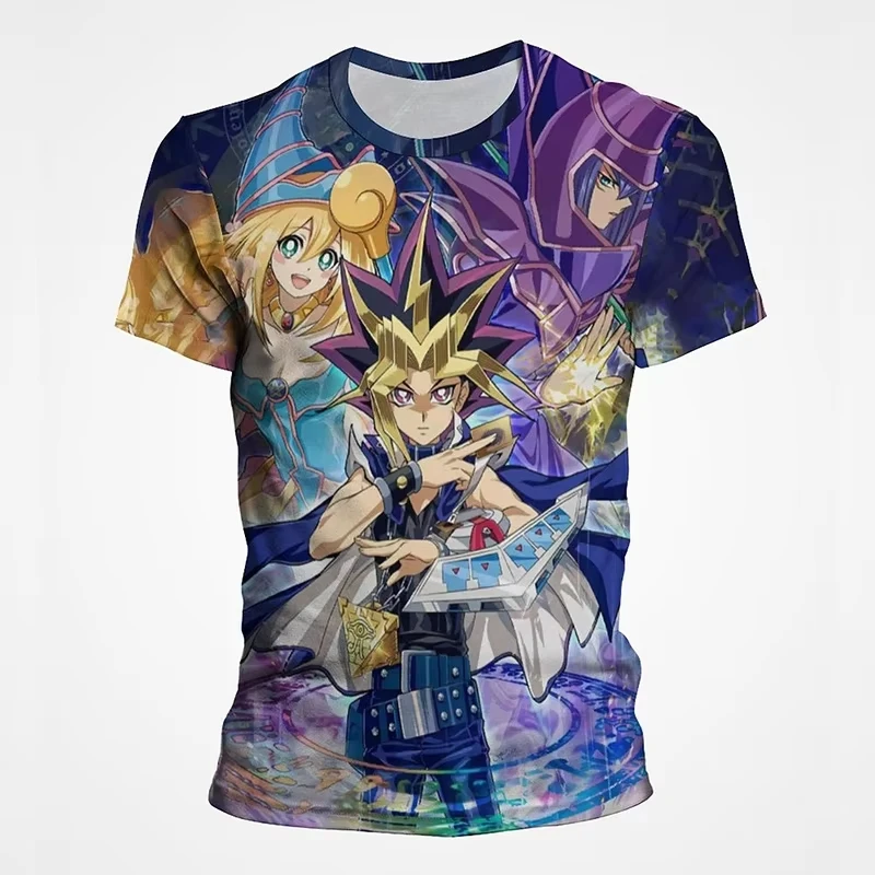 Anime Yu Gi Oh 3D Print T-Shirt Men Women Casual Fashion Short Sleeve Casual T Shirts Oversized Harajuku Tees Tops For Kid Clothing