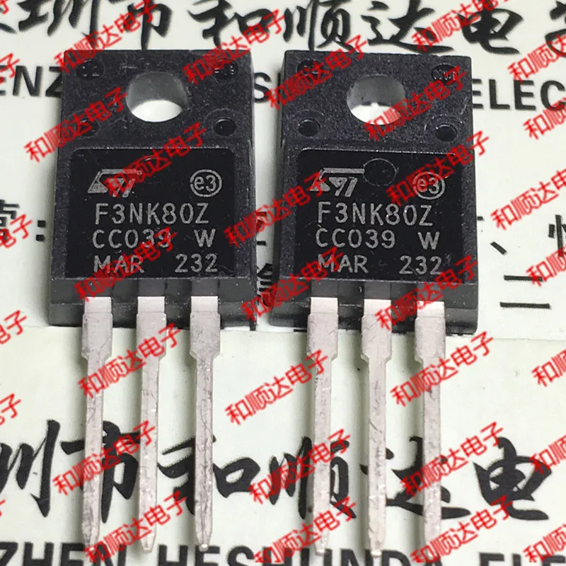 

New Original 5pcs / STF3NK80Z TO-220F 800V 3A TO220F