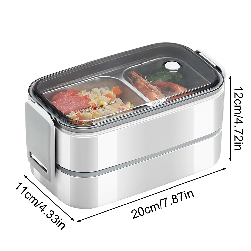 Lunch Box 1PC Stainless Steel Sealed Insulated Double-Layer That Students Can Heat In Microwave At Work