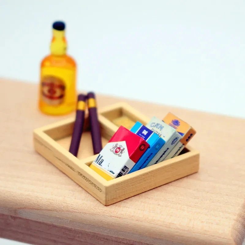 1set Dollhouse Cigarettes Smoke Scale Mini Simulation Hand DIY Doll Accessories Home Decor Office Figurines Decoration,ornament crafts,miniature figurines,miniature ornament