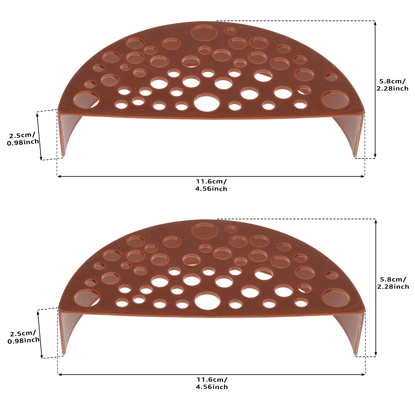 4/2Pcs Shrimp Breeding Protector Plastic Fish Tank Decoration Aquarium Shelter 11.6x5.8x2.5cm Reusable Fish Shrimp Breeding Cave