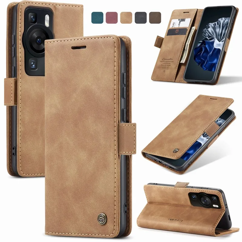 

Leather Wallet Case For Huawei P60 P 60 Pro Luxury Magnetic Flip Matte Phone Bag On For Huawei P60 Art Case Cover