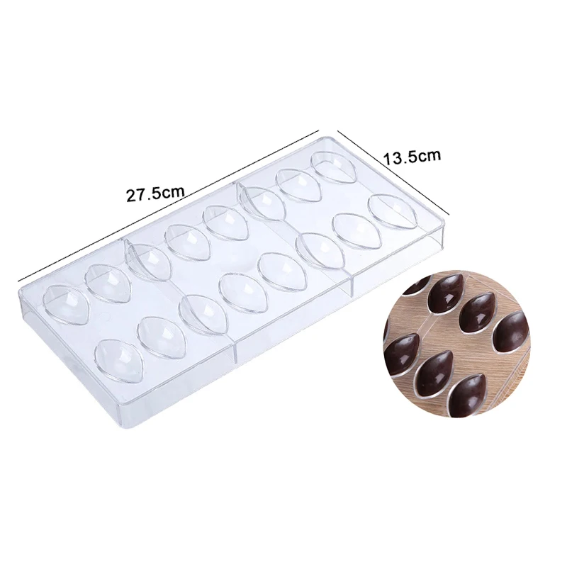 Chocolate Mold 3D Polycarbonate Transparent Plastic Kitchen Baking Tools for DIY Pastry... - SKU CMHB1738 - UGI Packaging