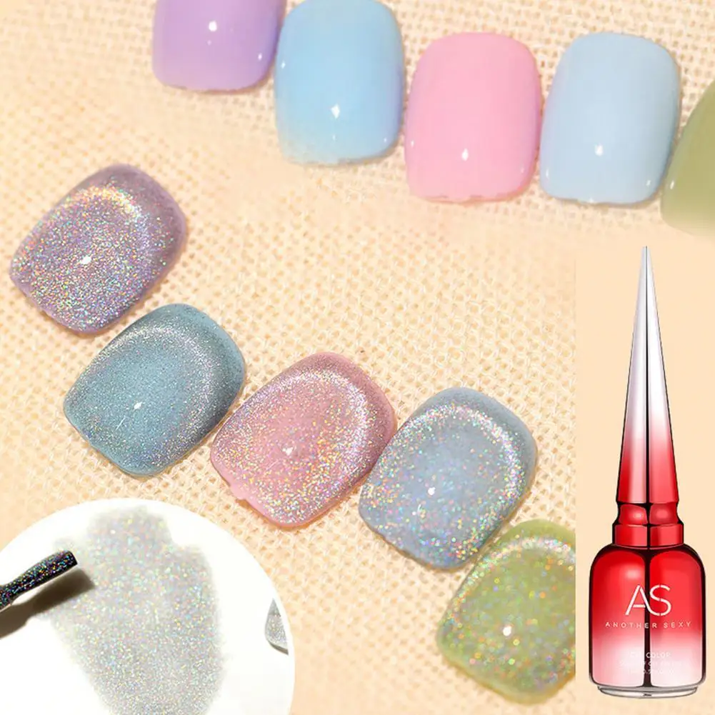 15ml Nail Polish Quick Drying Cat Eye Effect Non Irritating Sparkling
