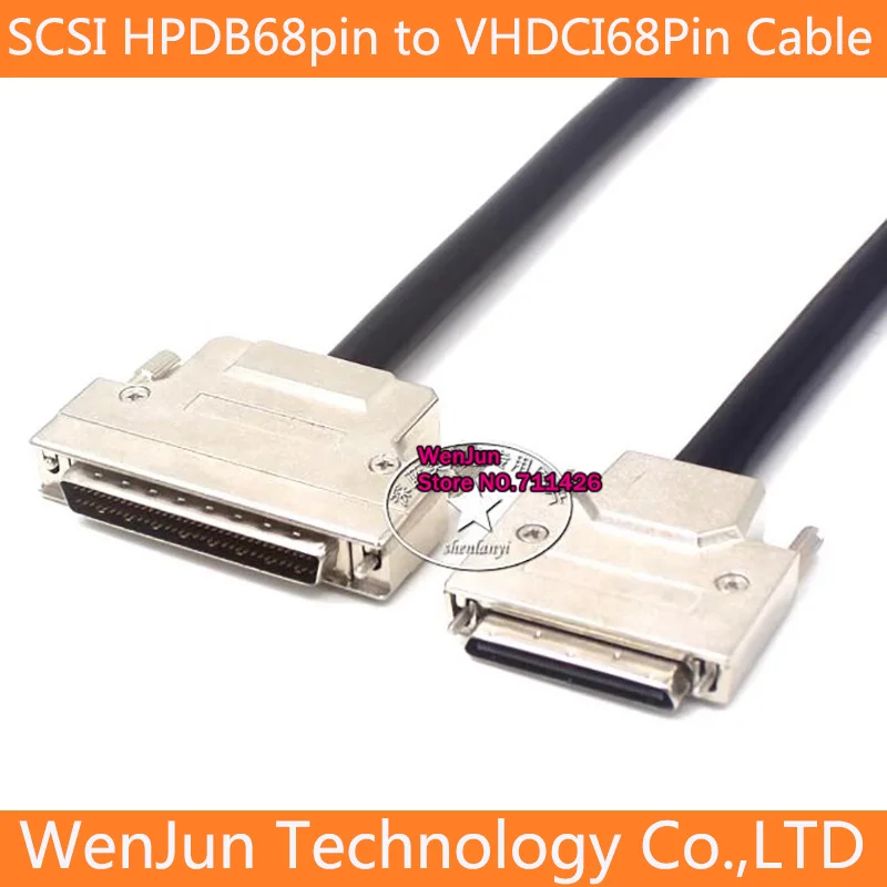 Scsi-cabo de Alimentação Duplo Protetor Hpdb68 Macho para Cabo Conector Macho Vhdci68 68 Pinos para Vhdci 0.5m 2m 3m 5m