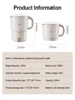 Household Portable Stainless Steel Electric Water Cup Automatic Mini Travel Kettle 6