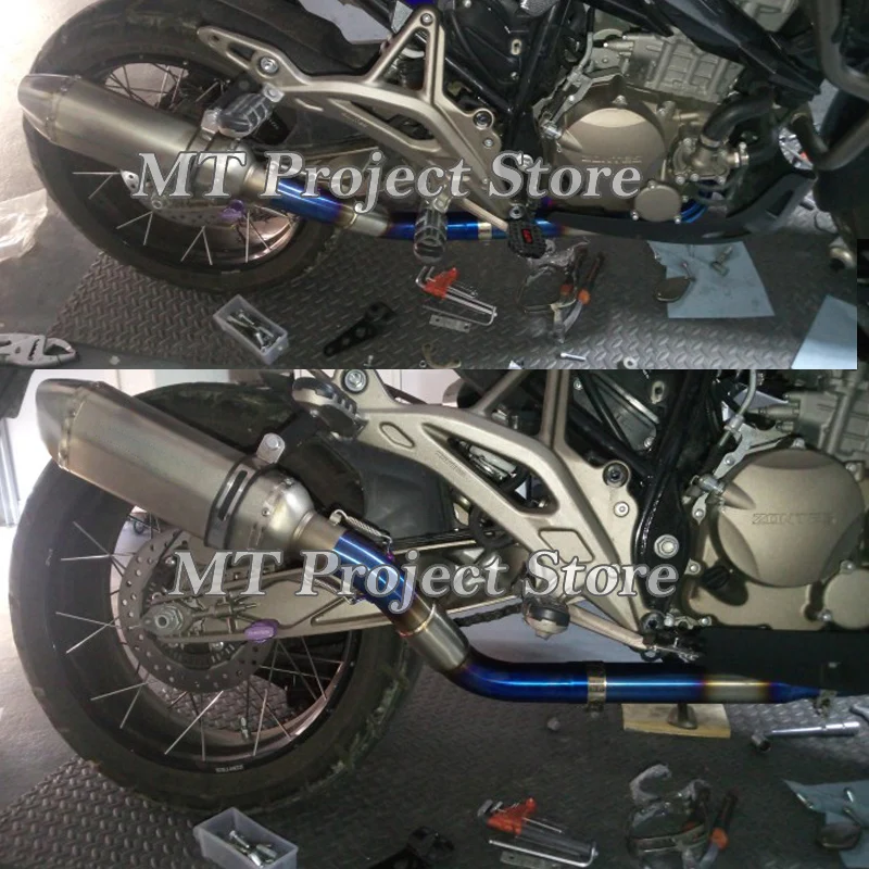 For ZONTES ZT310R 310R ZT310T ZT310X 2021 - 2022 Motorcycle Exhaust System Escape Modify Front Link Pipe Connecting 51mm Muffler - Image 2