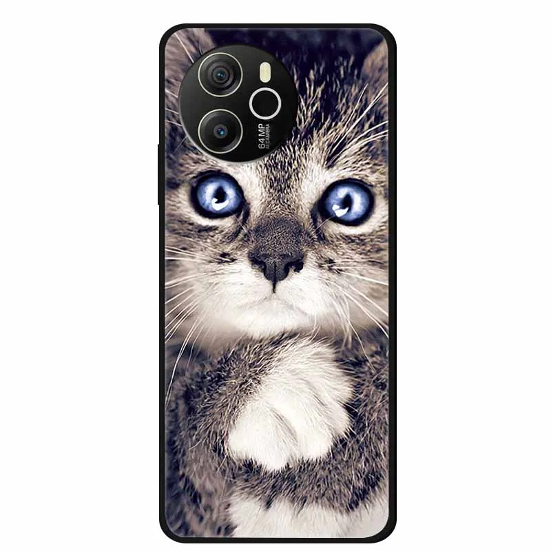 Animal Painted Soft TPU Silicone Back Cover - Fashionable Phone Case