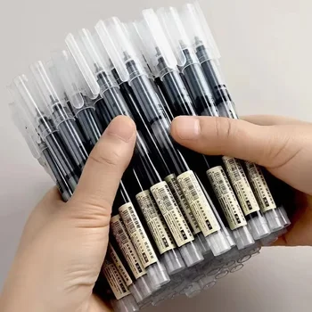 Set di 10 Penne Gel da 0,5mm per Ufficio, Scuola ed Esami, Penne a Sfera con Inchiostro Blu, Rosso e Nero, Ricaricabili, per Studenti, Forniture di Cancelleria