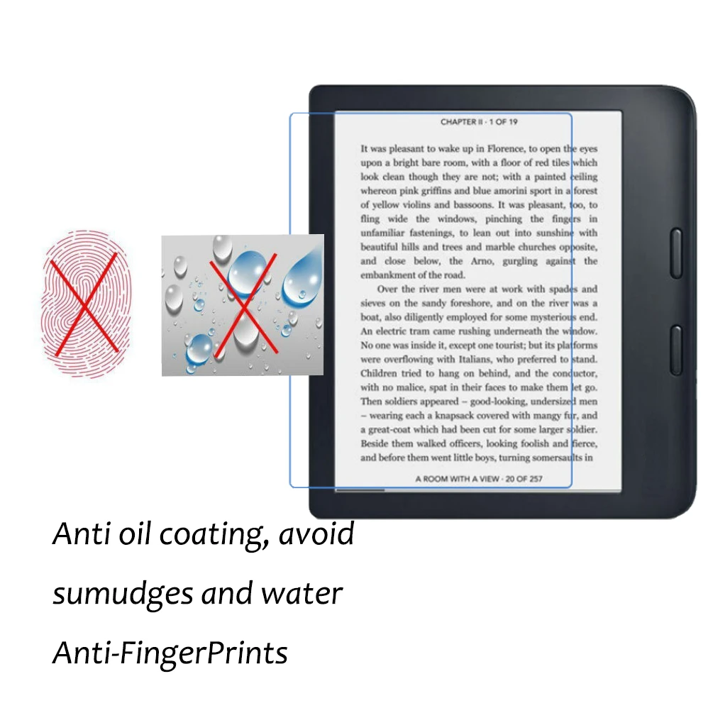 Funda protectora protectora de pantalla para Kobo Libra 2 7