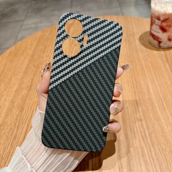 Ultra-Thin Carbon Fiber Stripe Matte Hard Case Cover for Redmi Turbo 4 Pro (Black Silver)