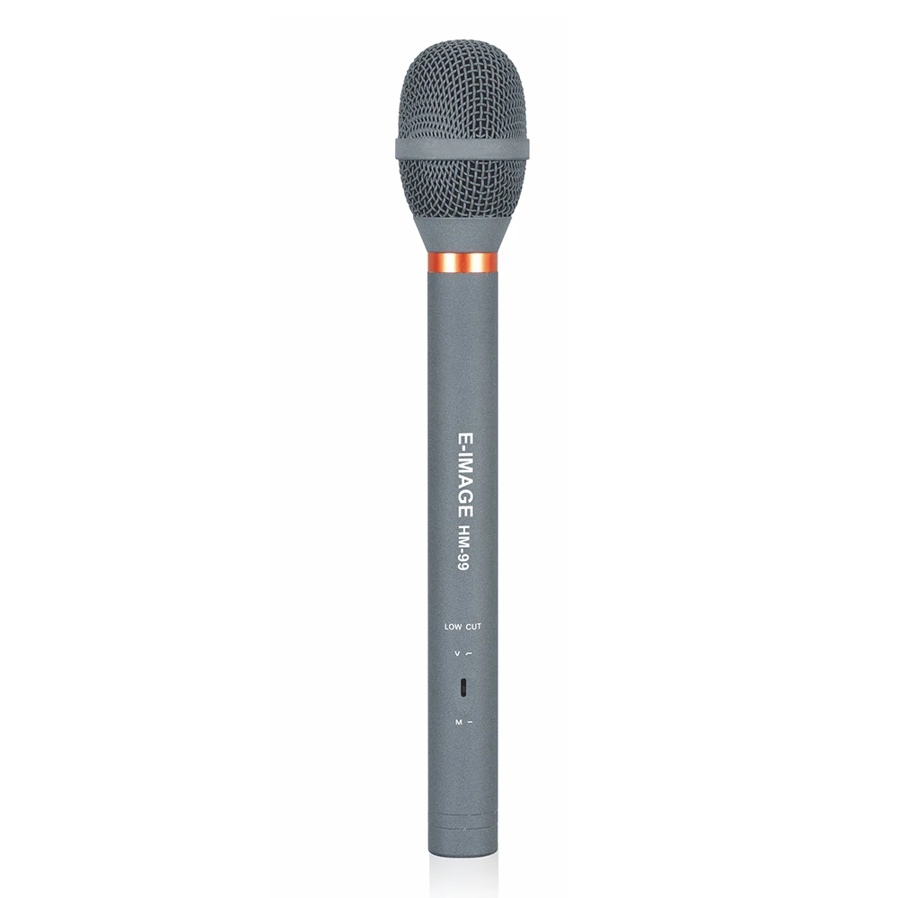 

E-IMAGE HM-99 Professional Handheld Interview Microphone with Brass Design