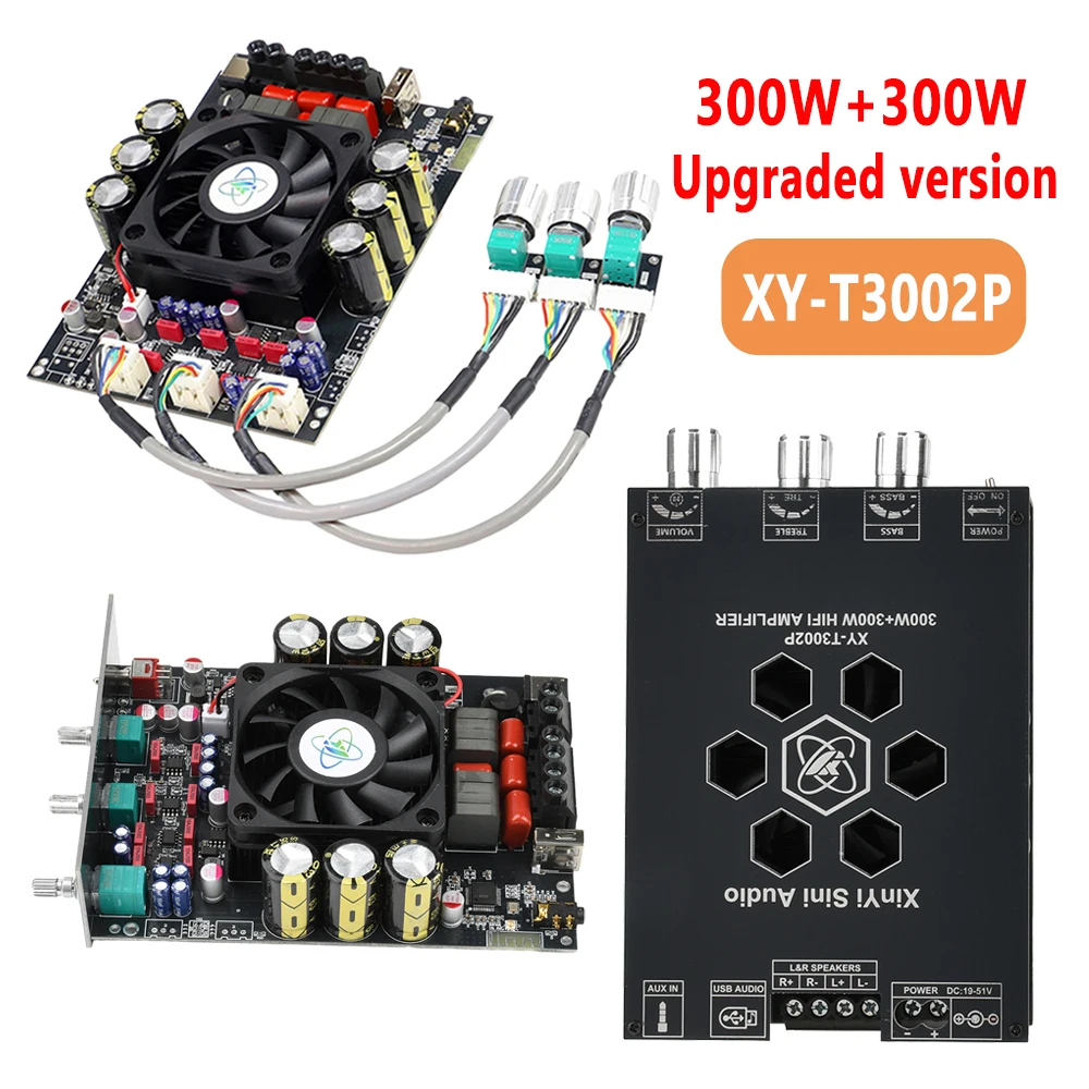 Upgraded XY-T3002P 300W+300W Bluetooth Digital Amplifier Board