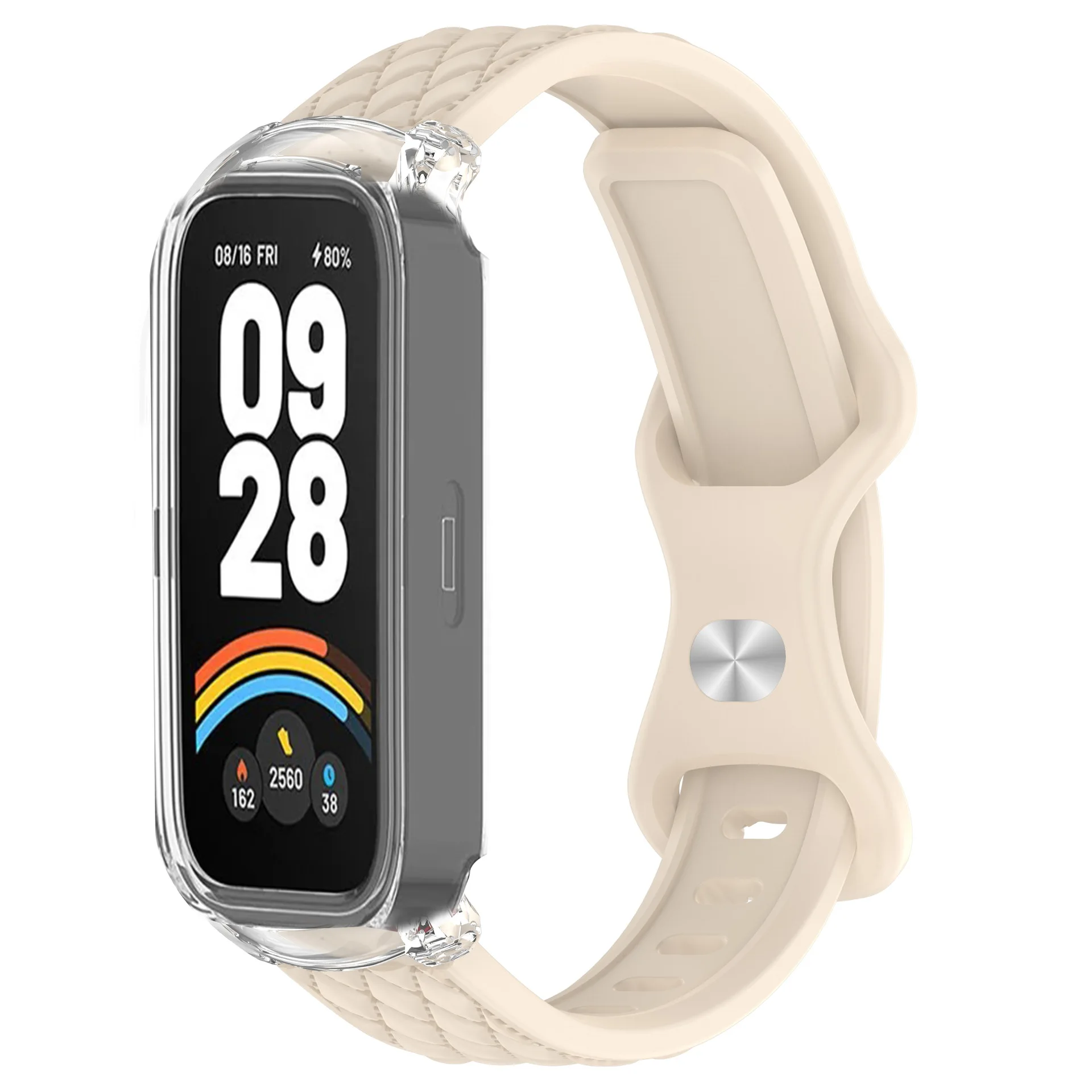 Silicone Sport Bracelet with Transparent Case
