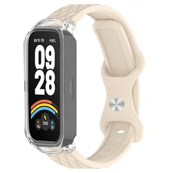 Silicone Sport Bracelet with Transparent Case - HuaweiBand 10NFC (Starlight)
