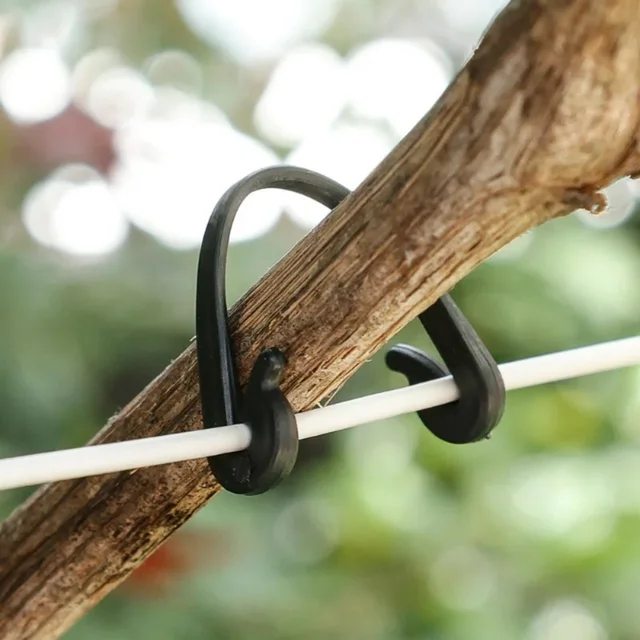 50/200/300Pcs Plant Vine Binding Clip Garden Plants Fixed Clip Buckles Tomato Vegetable Grape Support Vine Clip Fixed Plant Clip 6