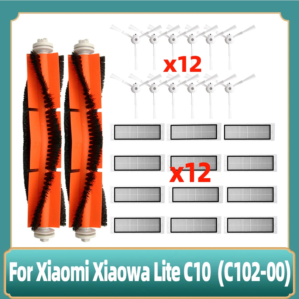 Compatível com Xiaomi Xiaowa Lite C10c10200 Robô Aspirador de pó Principal Rolo Escova Lateral Filtro Hepa Acessórios Peças de Reposição