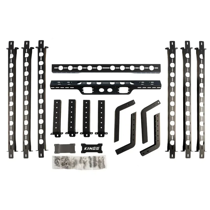 유니버설 픽업 트럭 조절식 롤바 베드 사다리 유트 튜브 루프랙 장착 플레이트