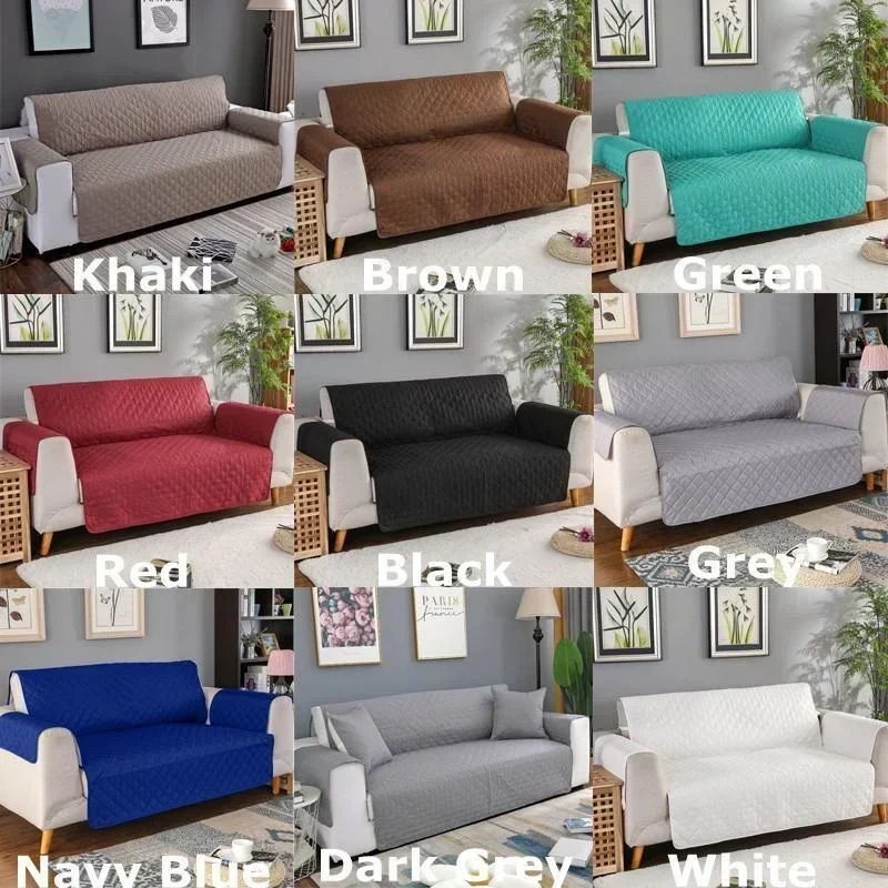 1 2 3 Seater Waterproof Sofa Cover Pet Dog Kids Sofa Mat Couch Slipcovers for Living Room Dustproof Furniture Protector Covers