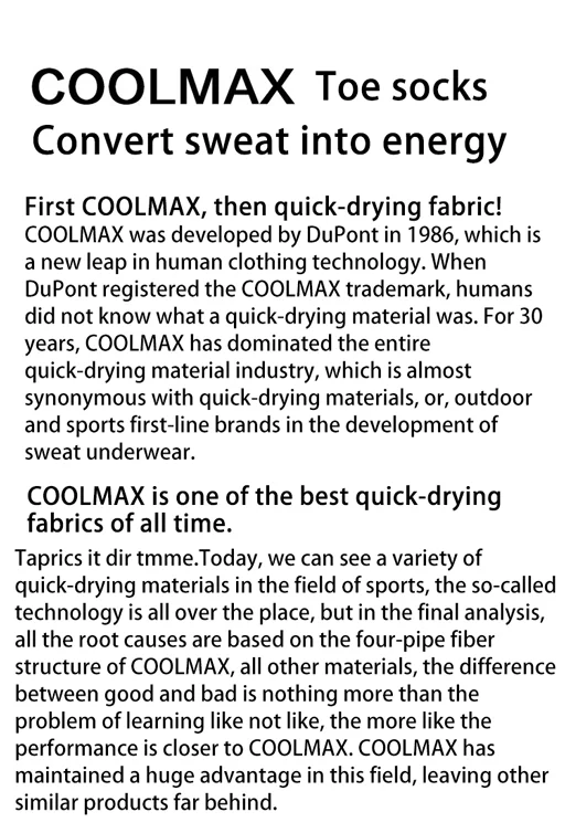 Five-finger Cycling Socks MidWeight Mini-Crew Running Marathon Sweat-absorbent Coolmax Breathable Warm Toe Heated Mens 2 Sb362567f00fb4e7e85e6f1b94e5b2fa8c