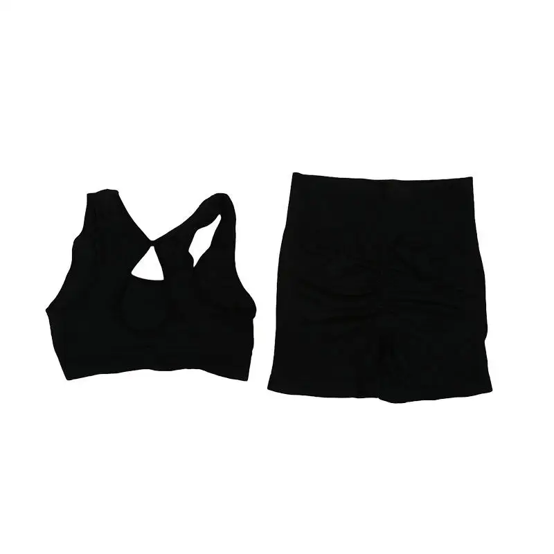 Womens Yoga Set - Fitness Vest  Shorts for Running and Workouts