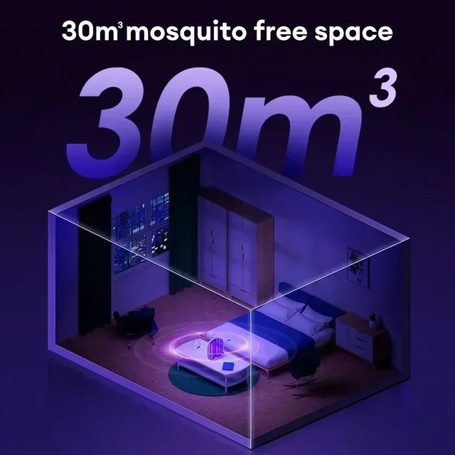Compact UV Bug Zapper 3000V Rechargeable Mosquito Fly Killer Foldable USB Design Portable Pest Control for Indoor Outdoor Use 6