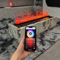3D камин с водяным паром, красочное пламя, ЭКО-телевизор, декоративный, без риска огня, тумана, интеллектуальный комнатный электрический распылительный камин — изображение 2