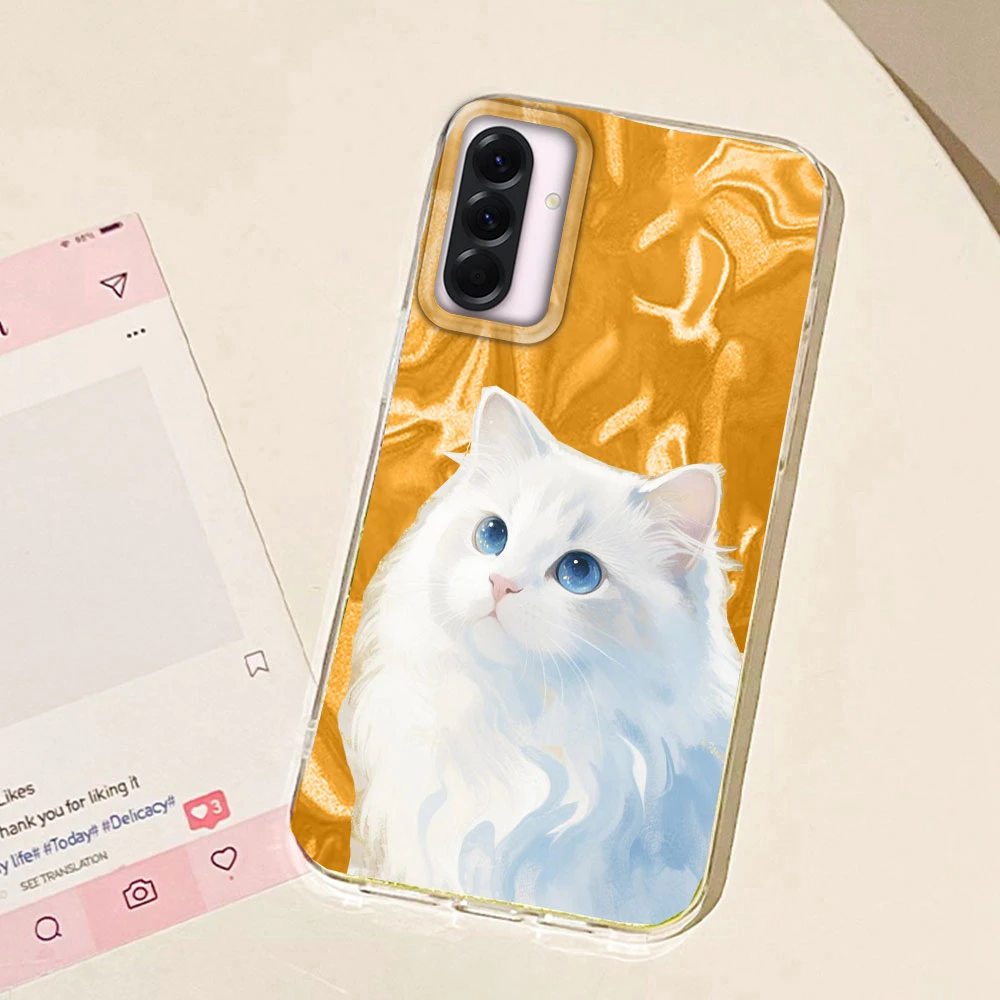 Adorable Cartoon Duck Cat Silicone Phone Case Back Cover