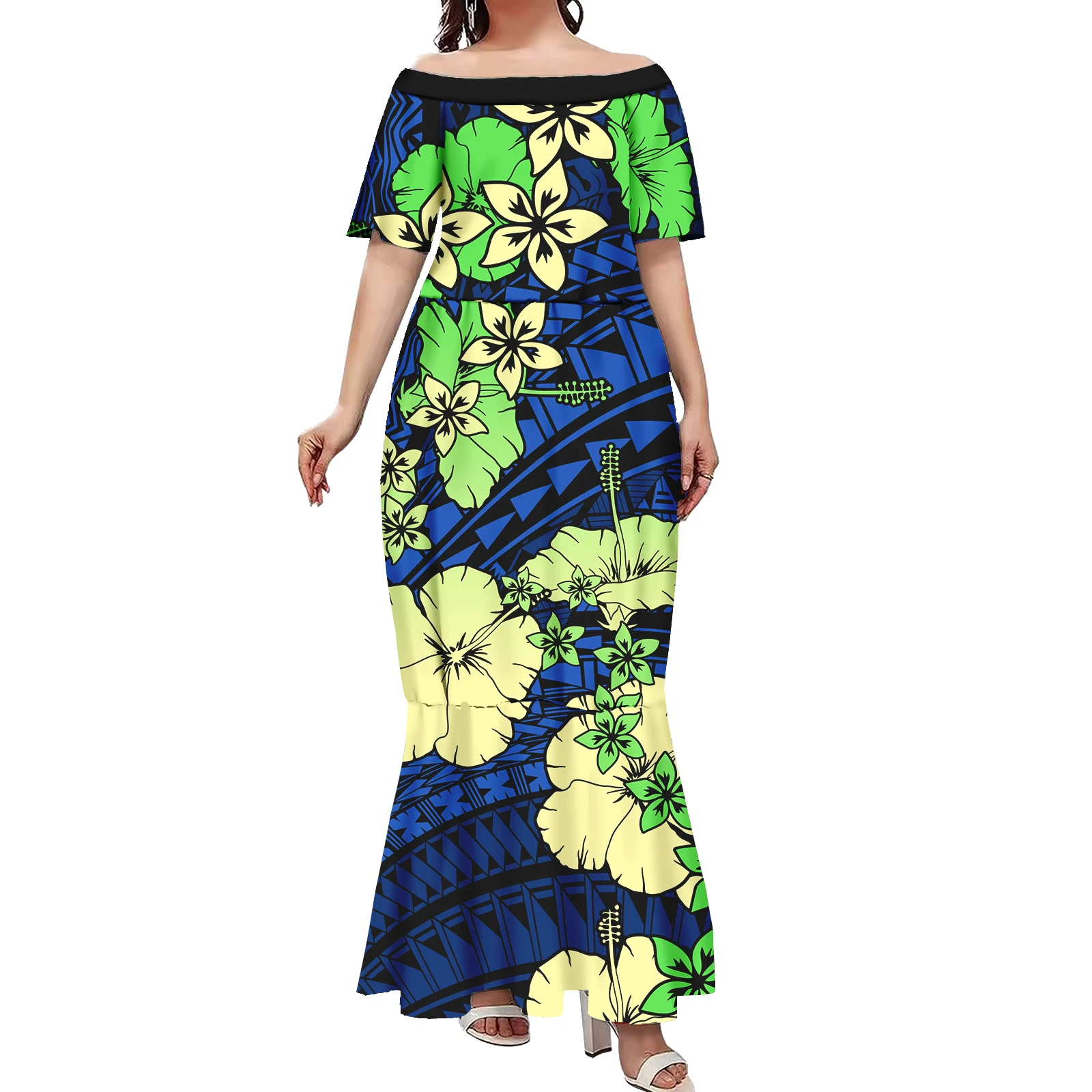 Samoan Puletasi  LOW MOQ Ʈ ׽þ ξ ƽ ǽ ÷ ,  Ƽ ̺ 巹,  