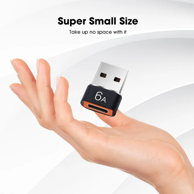 Otg Adapter Usb To Type C Adapter Type C Adapter 1/3PCS 6A Type C To USB 3.0 OTG Adapter USB C Female To Male Data Converter For Samsung Xiaomi MacBook Pro USBC Connector
