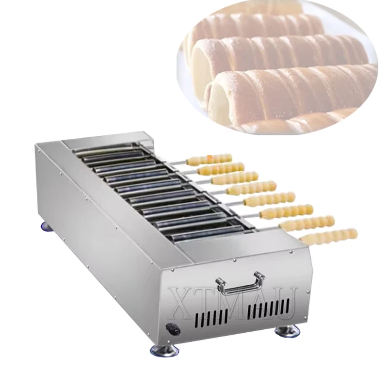 

Chimney Ice Cream Waffle Making Equipment Rollers Chimney Cake Oven Stainless Steel Kurtos Kalacs Baking Machine Bread Barbeque