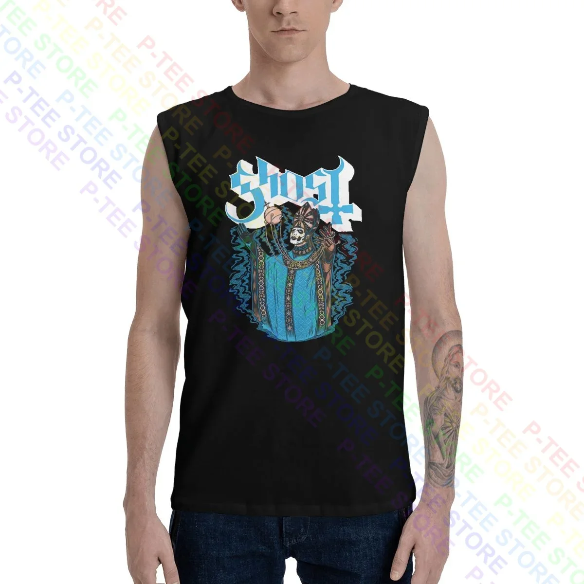 Ghost Levitazione Metal Rock Band Canotte Gilet Camicia Senza Maniche Cute Daily Classic Hot Deals