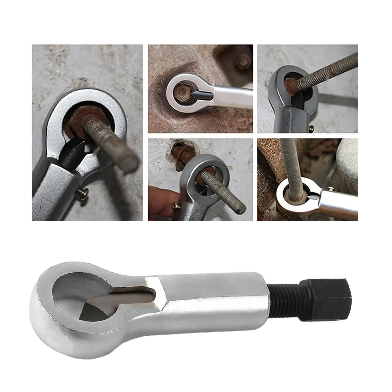 Heavy Duty Nut Splitter, Stuck Nut Remover Extractor Tool Rust Nut Splitter Adjustable Breaker Remover Tool