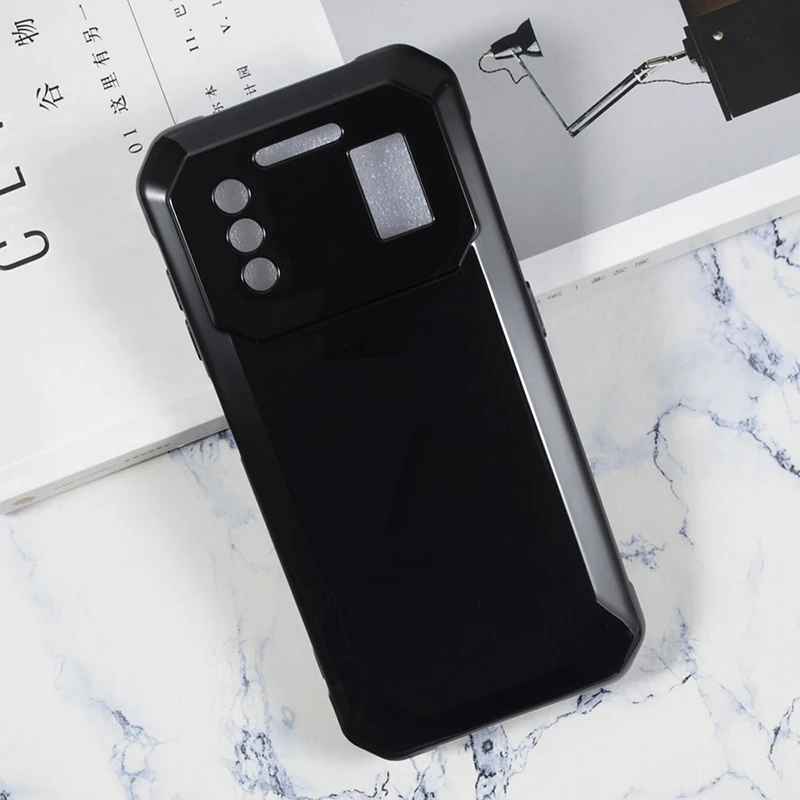 Premium Soft TPU Transparent Black Phone Case - Ultra Slim Silicone Protective Back Cover