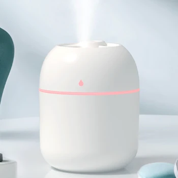 Portable Humidifier 220ml White USB Desktop Indoor Air Atomization Humidifier Household Mute Large Spray Humidifier 1