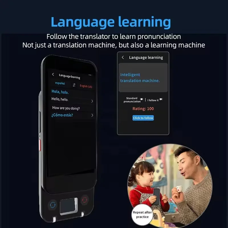 휴대용 번역기 대형 화면 S15 Pro AI 스캐너 펜 언어 음성 번역기 지능형 실시간 오프라인 번역