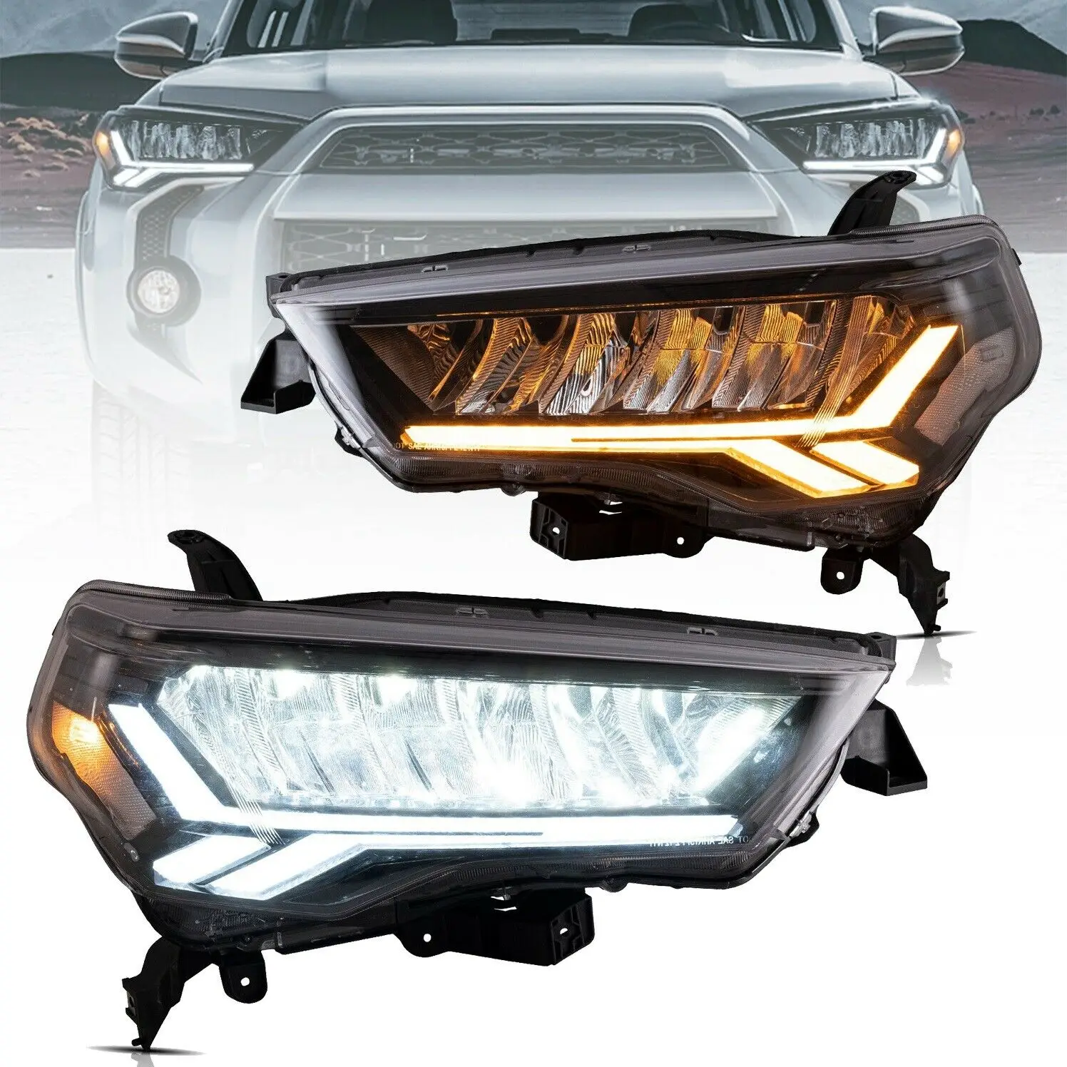 

Полный Рефлектор для Toyota 4runner 2014-2020 с динамическим режимом DRL