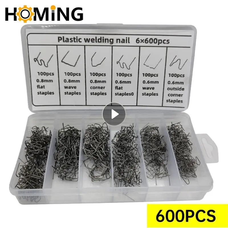 

3000/1200/600pcs Welders Plastic Repair Machine Welding Hot Stapler Bumper Fender Welder Staples Kit Tools For Soldering Bumper