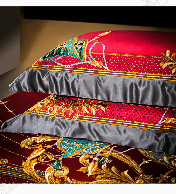 Waliicorners Aristocratic Gold Vintage Silk Brocade Egyptian Cotton Embroidered Luxury Bedding Set Quilt Cover Bed Linen Bedspread 23 Sb362e932c2b04109bf3c0c0a17125e16c