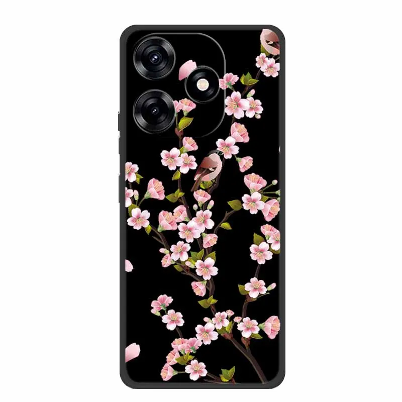 Premium Black Silicone Soft Phone Case - 6.6 Protective Back Cover Shell