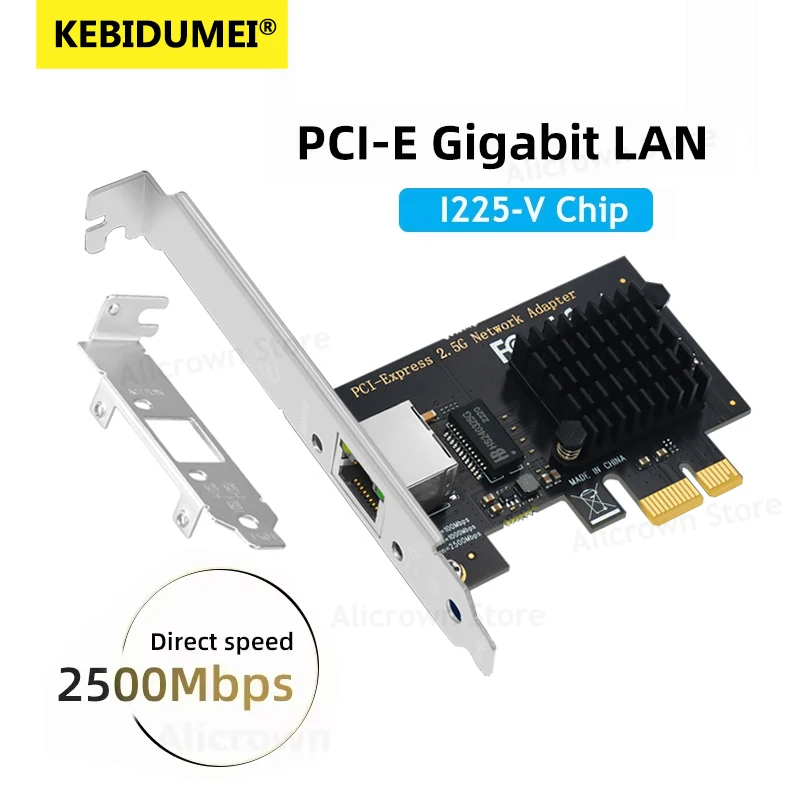 PCI Express 네트워크 카드 2.5Gbps 기가비트 이더넷 1000/2500Mbps PCIE 네트워크 카드 LAN 컨트롤러 어댑터 데스크탑 PC 용 RJ45