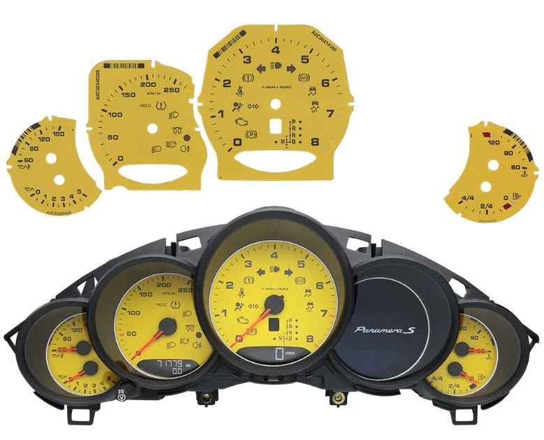 Gauge Face Speedo Dials For Porsche 911 Carrera 991/cayenne 958