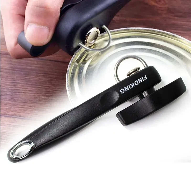 

Safe Cut Can Opener Manual Stainless Steel Smooth Edge Can Opener for Home Chefs Restauraunts Side Cute Can Opener Kitchen Tools