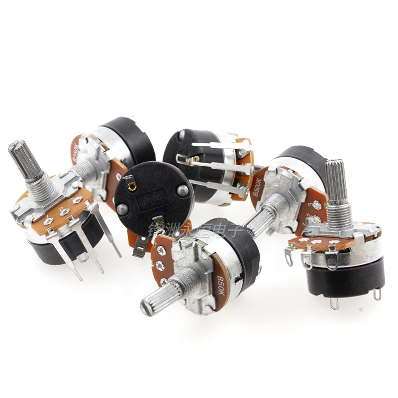 Dimming Speed Potentiometer With Switch WH138-1 B5K B10K B20K B50K B100K B250K B500K 2PCS