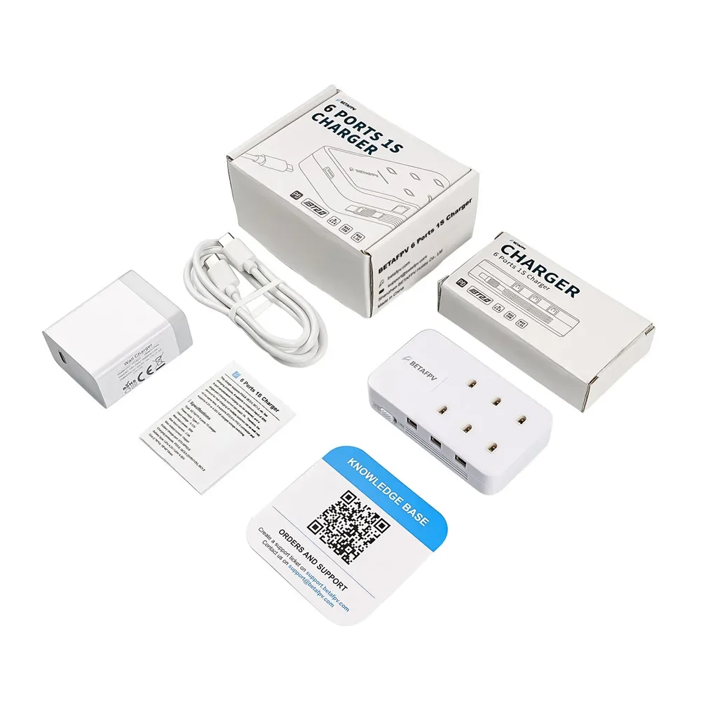 Chargeur Batterie 1S 6 Ports PH2.0 BT2.0 pour RC