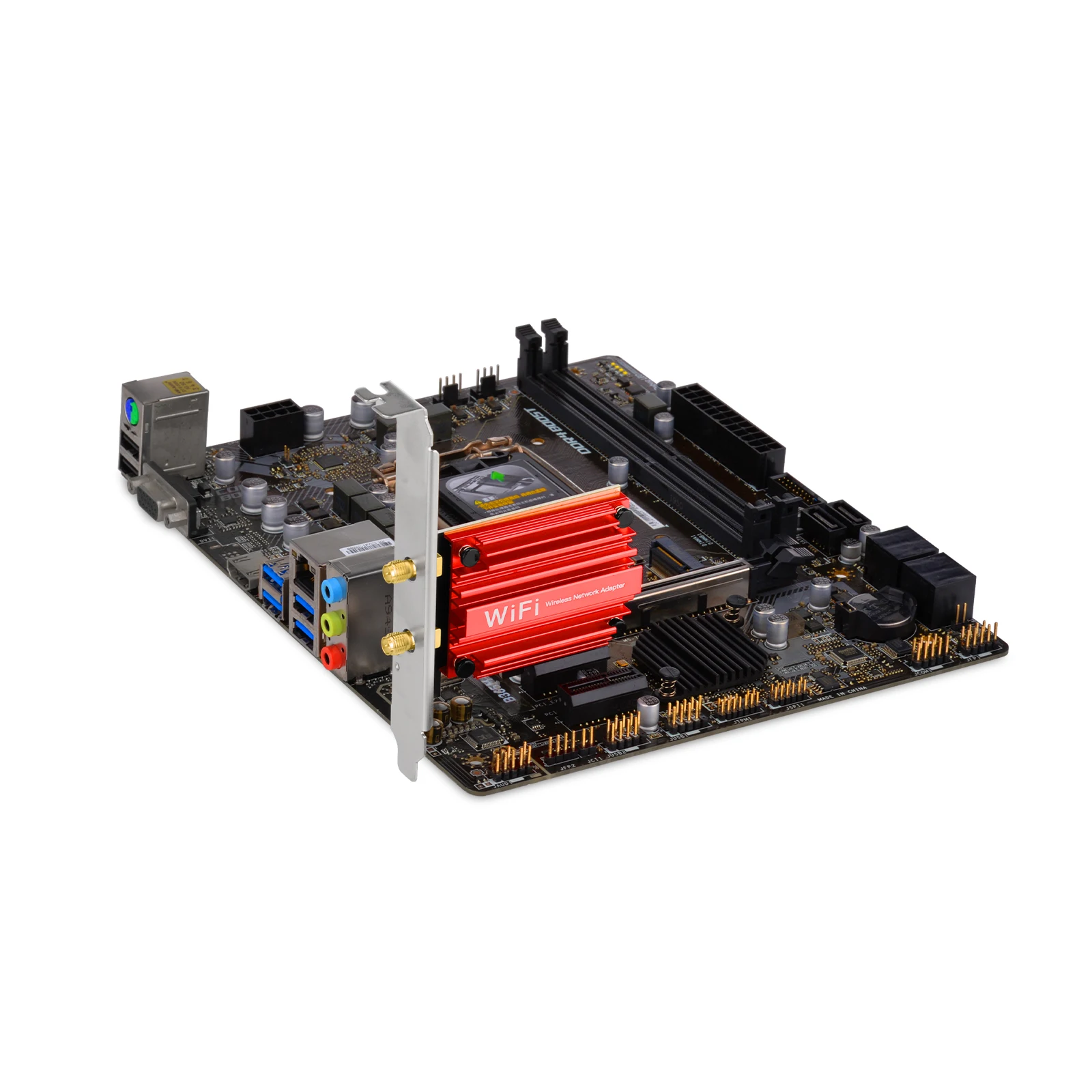 WiFi 6E PCIe Card for Desktop PC with Tri Band Wireless Adapter