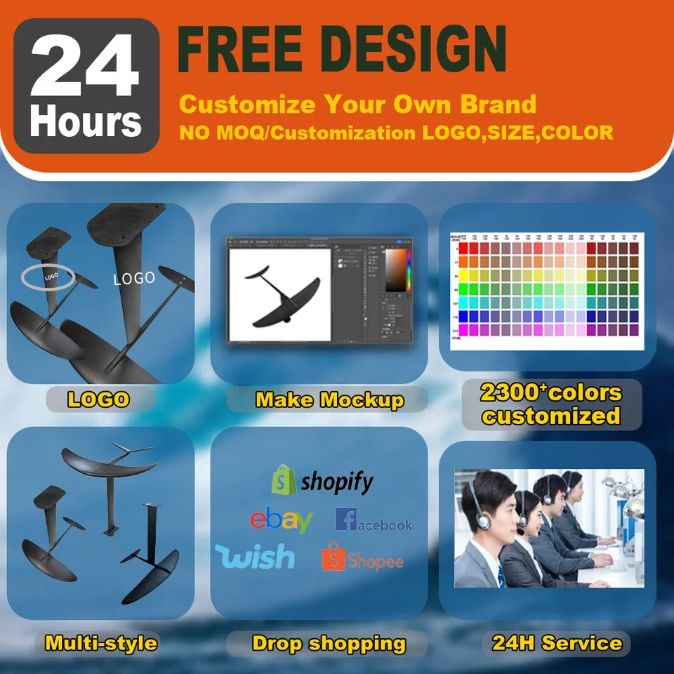 サーフボード,電動アルミニウム,ハイドロフォイルウィング,新デザイン