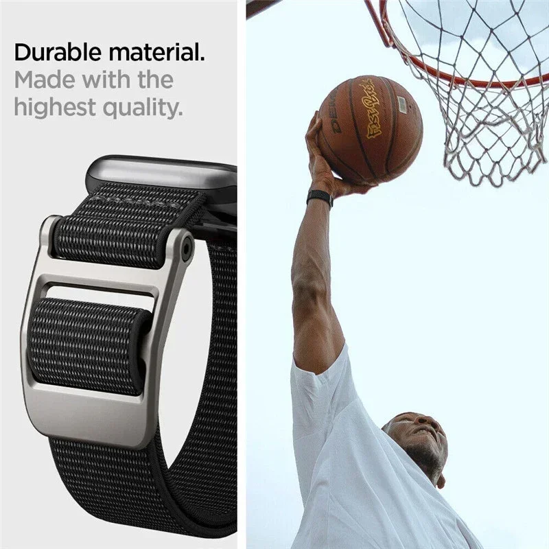 애플 워치용 나일론 루프 스트랩, 스포츠 원단 밴드, IWatch 시리즈 8, 7, 6 Se, 5, 4, 38, 42mm, 울트라 45mm, 41mm, 44mm, 40mm